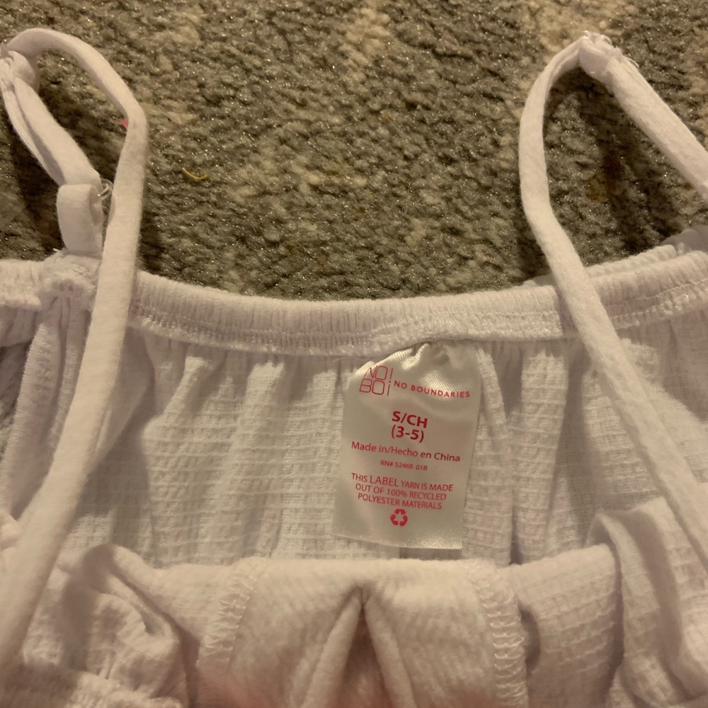 White off the shoulder shirt